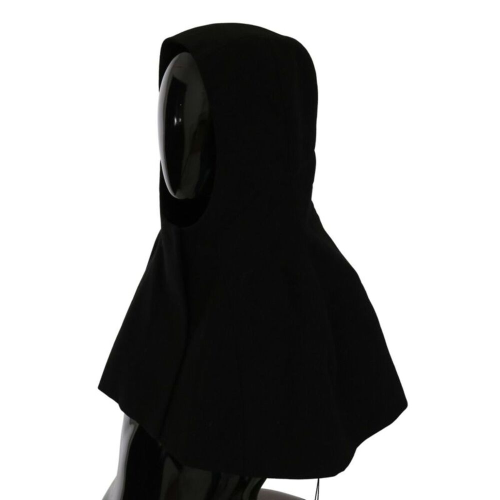 Dolce & Gabbana Dolce Gabbana Hooded Cape Women Black Hats - Picture 2 of 4